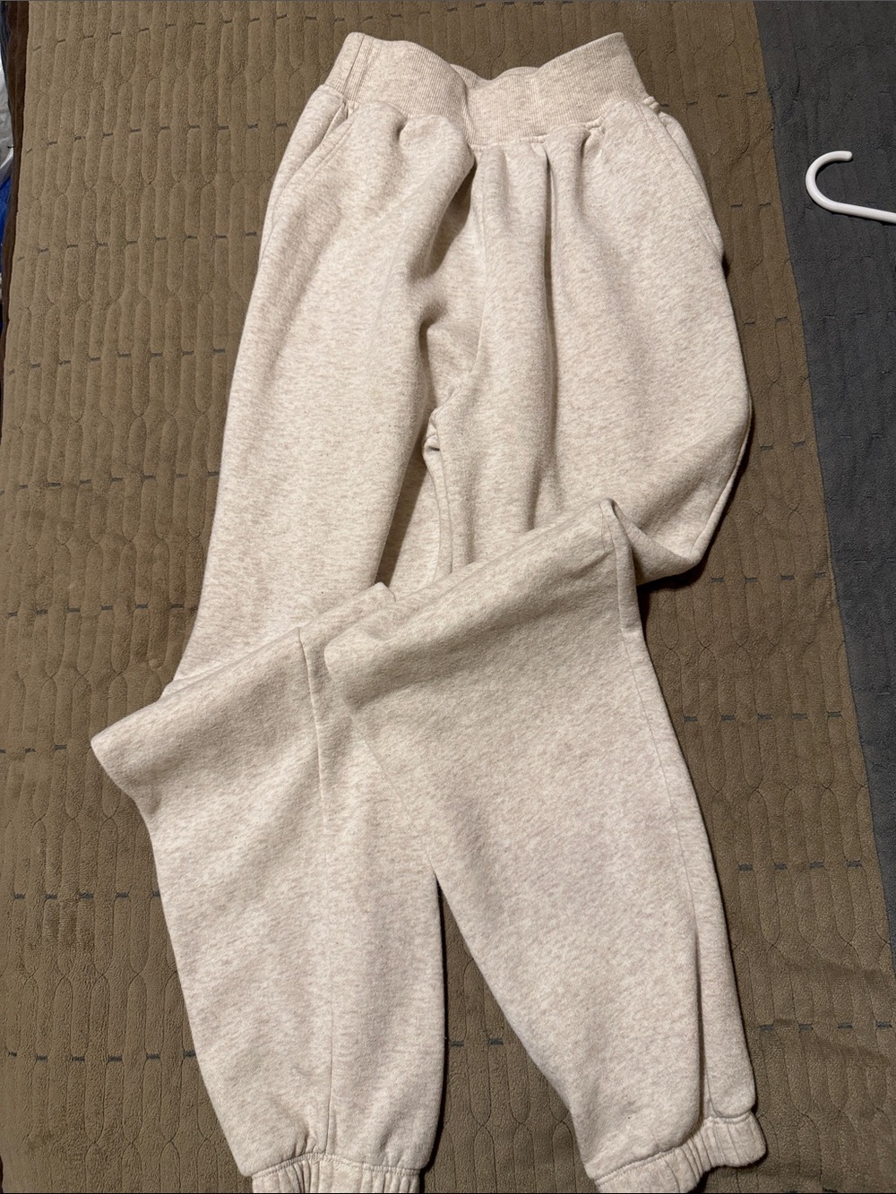 SO Cozy Girls Neutral Sweatpants - Light Heather Beige